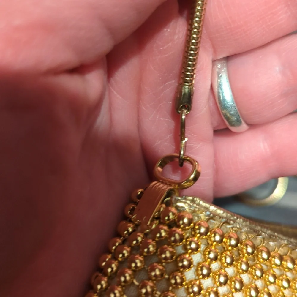 80sVINTAGE Beaded gold bag